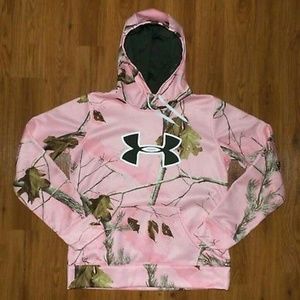 Under Armour Pink & Camo Hoodie